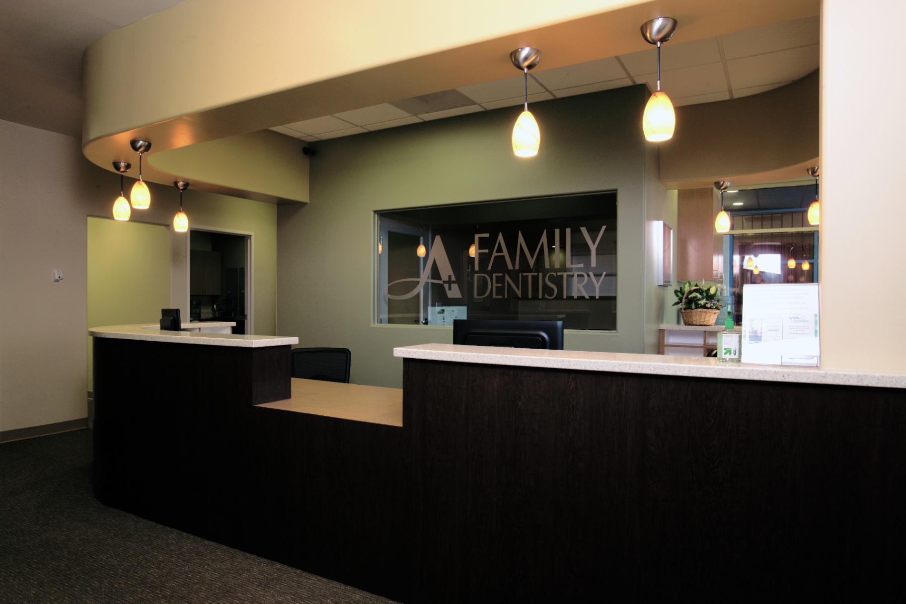 A+ Family Dentistry San Diego reception area